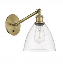 Innovations Lighting 317-1W-AB-GBD-752 - Bristol - 1 Light - 8 inch - Antique Brass - Sconce