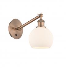 Innovations Lighting 317-1W-AC-G121-6 - Athens - 1 Light - 6 inch - Antique Copper - Sconce