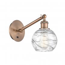 Innovations Lighting 317-1W-AC-G1213-6 - Athens Deco Swirl - 1 Light - 6 inch - Antique Copper - Sconce
