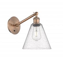 Innovations Lighting 317-1W-AC-GBC-84 - Berkshire - 1 Light - 8 inch - Antique Copper - Sconce