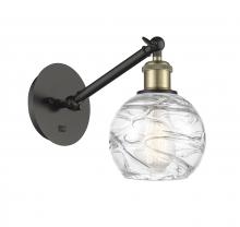 Innovations Lighting 317-1W-BAB-G1213-6 - Athens Deco Swirl - 1 Light - 6 inch - Black Antique Brass - Sconce