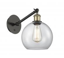 Innovations Lighting 317-1W-BAB-G122-8 - Athens - 1 Light - 8 inch - Black Antique Brass - Sconce