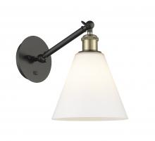 Innovations Lighting 317-1W-BAB-GBC-81 - Berkshire - 1 Light - 8 inch - Black Antique Brass - Sconce