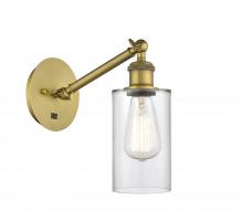 Innovations Lighting 317-1W-BB-G802 - Clymer - 1 Light - 4 inch - Brushed Brass - Sconce