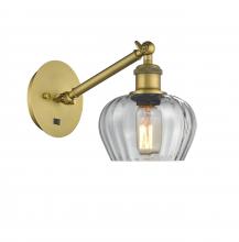 Innovations Lighting 317-1W-BB-G92 - Fenton - 1 Light - 7 inch - Brushed Brass - Sconce
