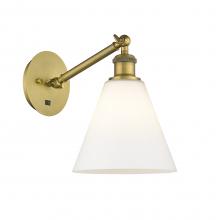 Innovations Lighting 317-1W-BB-GBC-81 - Berkshire - 1 Light - 8 inch - Brushed Brass - Sconce