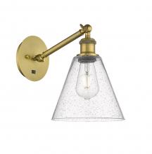 Innovations Lighting 317-1W-BB-GBC-84 - Berkshire - 1 Light - 8 inch - Brushed Brass - Sconce