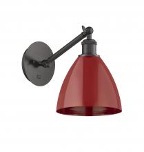 Innovations Lighting 317-1W-OB-MBD-75-RD - Plymouth - 1 Light - 8 inch - Oil Rubbed Bronze - Sconce