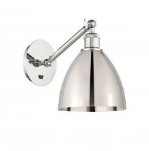 Innovations Lighting 317-1W-PN-MBD-75-PN - Bristol - 1 Light - 8 inch - Polished Nickel - Sconce