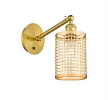 Innovations Lighting 317-1W-SG-M18-SG - Nestbrook - 1 Light - 5 inch - Satin Gold - Sconce