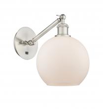 Innovations Lighting 317-1W-SN-G121-8 - Athens - 1 Light - 8 inch - Brushed Satin Nickel - Sconce