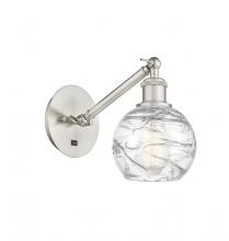 Innovations Lighting 317-1W-SN-G1213-6 - Athens Deco Swirl - 1 Light - 6 inch - Brushed Satin Nickel - Sconce