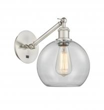 Innovations Lighting 317-1W-SN-G122-8 - Athens - 1 Light - 8 inch - Brushed Satin Nickel - Sconce