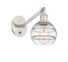 Innovations Lighting 317-1W-SN-G556-6CL - Rochester - 1 Light - 6 inch - Brushed Satin Nickel - Sconce