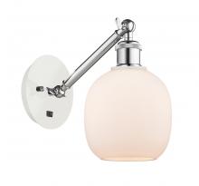 Innovations Lighting 317-1W-WPC-G101 - Belfast - 1 Light - 6 inch - White Polished Chrome - Sconce