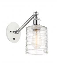 Innovations Lighting 317-1W-WPC-G1113 - Cobbleskill - 1 Light - 5 inch - White Polished Chrome - Sconce