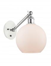 Innovations Lighting 317-1W-WPC-G121-8 - Athens - 1 Light - 8 inch - White Polished Chrome - Sconce