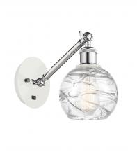 Innovations Lighting 317-1W-WPC-G1213-6 - Athens Deco Swirl - 1 Light - 6 inch - White Polished Chrome - Sconce