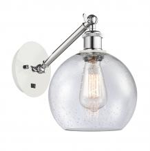 Innovations Lighting 317-1W-WPC-G124-8 - Athens - 1 Light - 8 inch - White Polished Chrome - Sconce