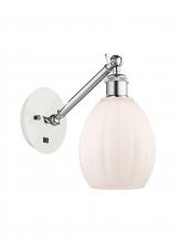 Innovations Lighting 317-1W-WPC-G81 - Eaton - 1 Light - 6 inch - White Polished Chrome - Sconce