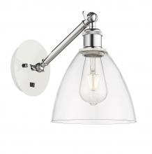 Innovations Lighting 317-1W-WPC-GBD-752 - Bristol - 1 Light - 8 inch - White Polished Chrome - Sconce