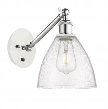 Innovations Lighting 317-1W-WPC-GBD-754 - Bristol - 1 Light - 8 inch - White Polished Chrome - Sconce