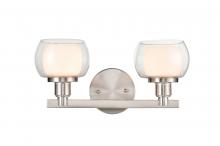 Innovations Lighting 330-2W-SN-CLW - Cairo - 2 Light - 15 inch - Satin Nickel - Bath Vanity Light