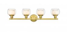 Innovations Lighting 330-4W-SG-CLW - Cairo - 4 Light - 31 inch - Satin Gold - Bath Vanity Light