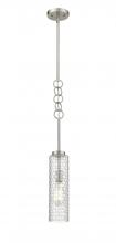  380-1S-SN-G380-4CL - Wexford - 1 Light - 4 inch - Brushed Satin Nickel - Cord hung - Mini Pendant