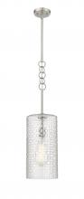  380-1S-SN-G380-8CL - Wexford - 1 Light - 8 inch - Brushed Satin Nickel - Cord hung - Mini Pendant