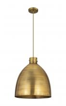 Innovations Lighting 410-1PL-BB-M412-18BB - Newton Bell - 1 Light - 18 inch - Brushed Brass - Cord hung - Pendant