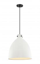 Innovations Lighting 410-1PL-BK-M412-18W - Newton Sphere - 1 Light - 18 inch - Matte Black - Cord hung - Pendant