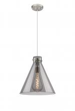 Innovations Lighting 410-1PL-SN-G411-16SM - Newton Cone - 1 Light - 16 inch - Satin Nickel - Cord hung - Pendant