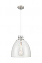 Innovations Lighting 410-1PL-SN-G412-16CL - Newton Bell - 1 Light - 16 inch - Satin Nickel - Cord hung - Pendant