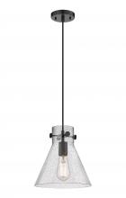 Innovations Lighting 410-1PM-BK-G411-10SDY - Newton Cone - 1 Light - 10 inch - Matte Black - Cord hung - Pendant