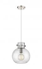 Innovations Lighting 410-1PM-PN-G410-10SDY - Newton Sphere - 1 Light - 10 inch - Polished Nickel - Cord hung - Mini Pendant
