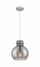 Innovations Lighting 410-1PM-SN-G410-10SM - Newton Sphere - 1 Light - 10 inch - Brushed Satin Nickel - Cord hung - Mini Pendant