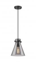 Innovations Lighting 410-1PS-BK-G411-8SM - Newton Cone - 1 Light - 8 inch - Matte Black - Cord hung - Pendant