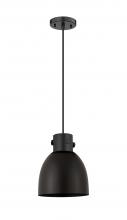 Innovations Lighting 410-1PS-BK-M412-8BK - Newton Sphere - 1 Light - 8 inch - Matte Black - Cord hung - Pendant