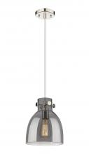 Innovations Lighting 410-1PS-PN-G412-8SM - Newton Bell - 1 Light - 8 inch - Polished Nickel - Cord hung - Pendant