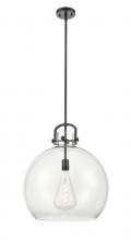 Innovations Lighting 410-1S-BK-18CL - Newton Sphere - 1 Light - 18 inch - Matte Black - Cord hung - Pendant