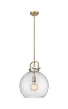 Innovations Lighting 410-1SL-BB-G410-14SDY - Newton Sphere - 1 Light - 14 inch - Brushed Brass - Multi Pendant