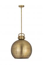 Innovations Lighting 410-1SL-BB-M410-16BB - Newton Sphere - 1 Light - 16 inch - Brushed Brass - Pendant