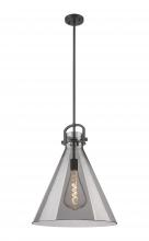 Innovations Lighting 410-1SL-BK-G411-18SM - Newton Cone - 1 Light - 18 inch - Matte Black - Pendant