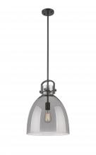 Innovations Lighting 410-1SL-BK-G412-14SM - Newton Bell - 1 Light - 14 inch - Matte Black - Multi Pendant