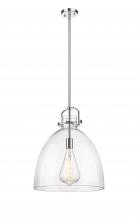 Innovations Lighting 410-1SL-PN-G412-16CL - Newton Bell - 1 Light - 16 inch - Polished Nickel - Multi Pendant