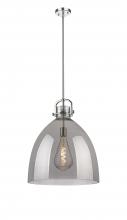 Innovations Lighting 410-1SL-PN-G412-18SM - Newton Bell - 1 Light - 18 inch - Polished Nickel - Multi Pendant