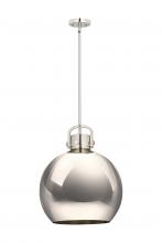 Innovations Lighting 410-1SL-PN-M410-16PN - Newton Sphere - 1 Light - 16 inch - Polished Nickel - Multi Pendant