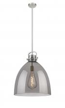 Innovations Lighting 410-1SL-SN-G412-18SM - Newton Bell - 1 Light - 18 inch - Satin Nickel - Multi Pendant