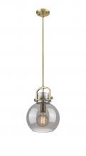 Innovations Lighting 410-1SM-BB-G410-10SM - Newton Sphere - 1 Light - 10 inch - Brushed Brass - Stem Hung - Mini Pendant